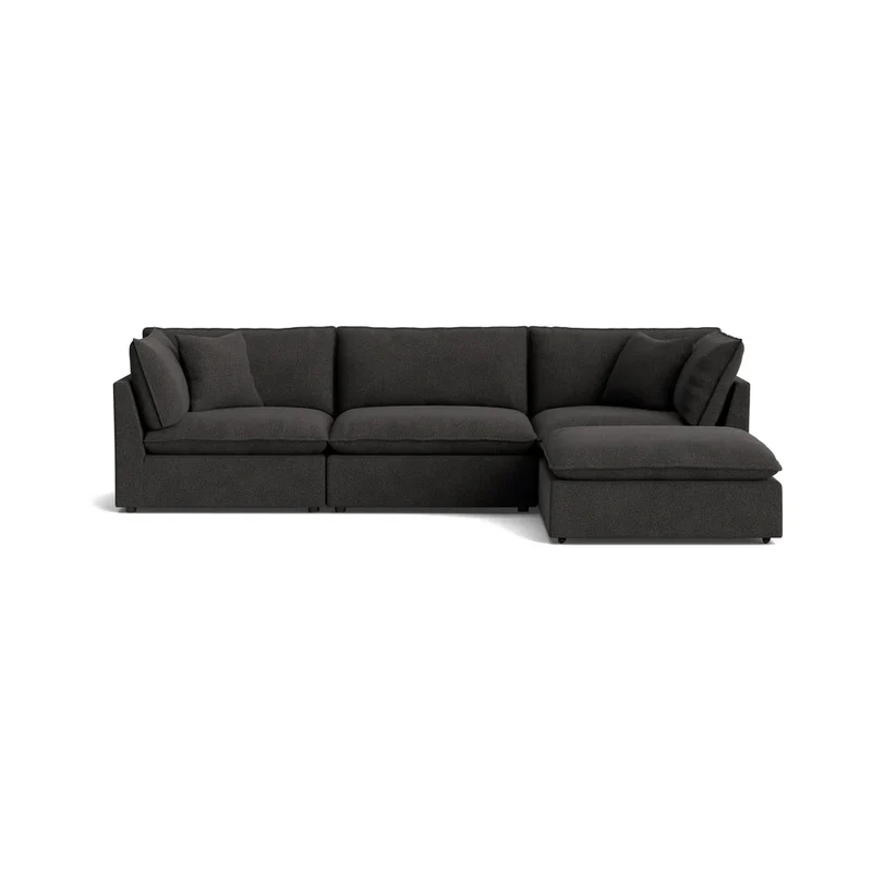 Chill Time 4-Piece Modular Sectional, Dark Shadow