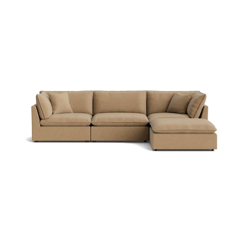 Chill Time 4-Piece Modular Sectional, Hazelnut