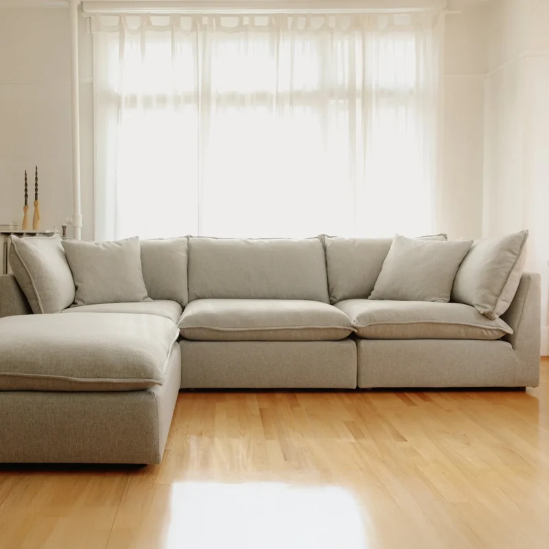 Chill Time 4-Piece Modular Sectional, Heather