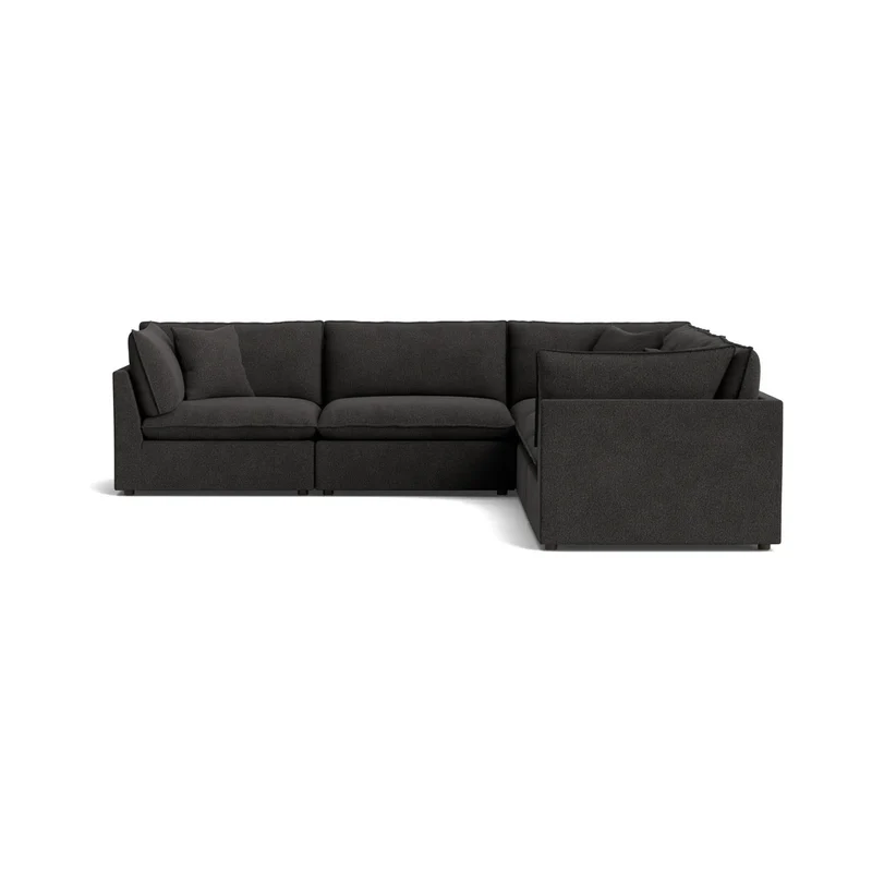 Chill Time 5-Piece Modular Sectional Closed, Dark Shadow