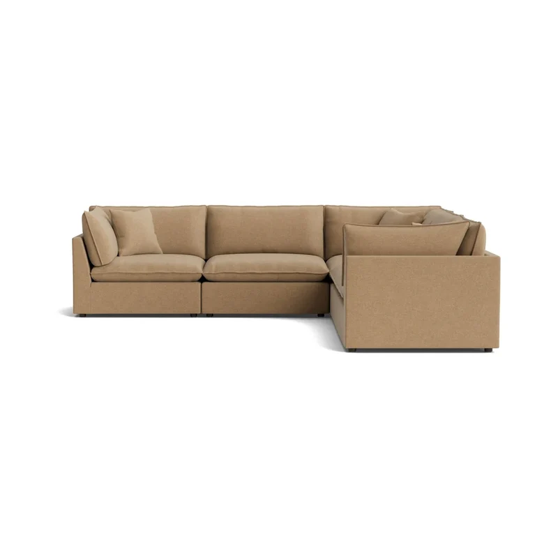 Chill Time 5-Piece Modular Sectional Closed, Hazelnut