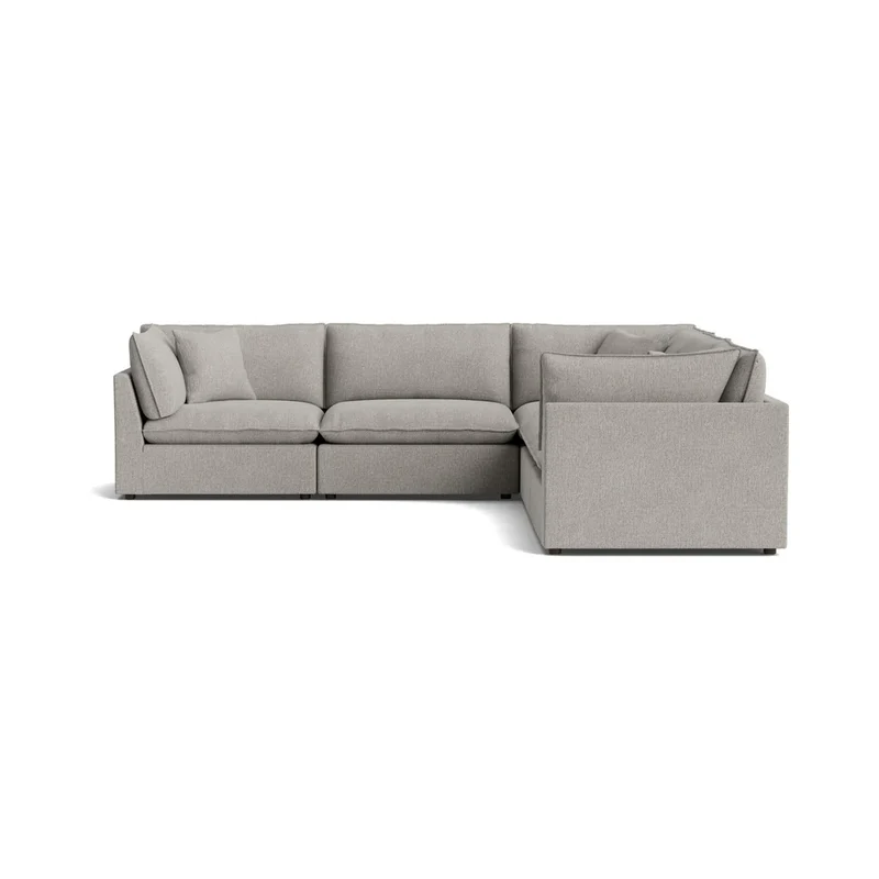 Chill Time 5-Piece Modular Sectional Closed, Heather
