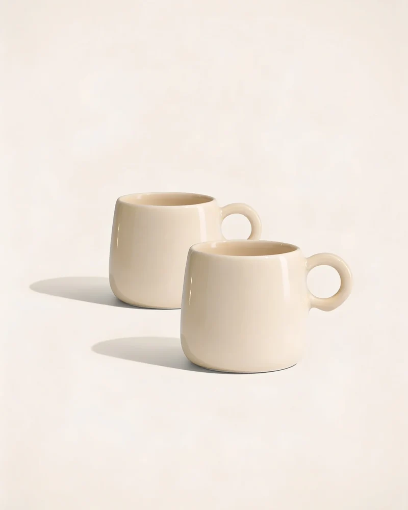 Lot de 2 tasses Amarelo