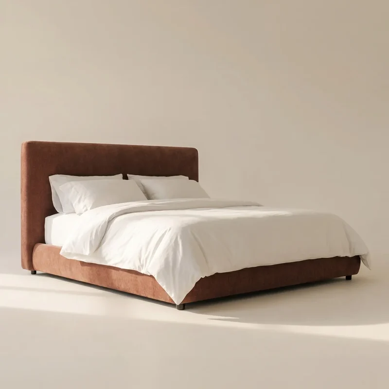 Dream Storage Bed With Tall Headboard, Queen, Toffee