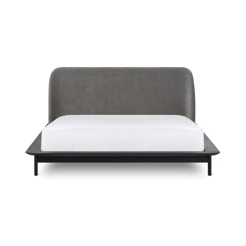 Easy Edge Bed, Queen, Black Oak