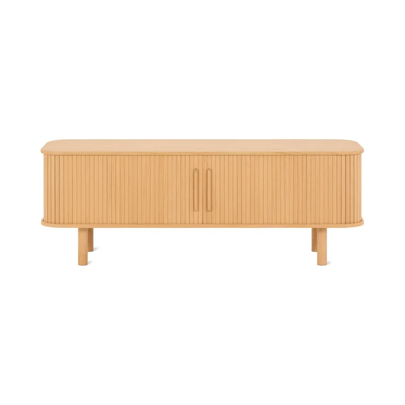 Easy Edge Media Unit All Wood, White Oak