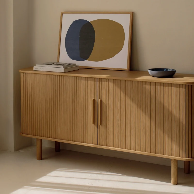 Easy Edge Sideboard All Wood, Regular, White Oak
