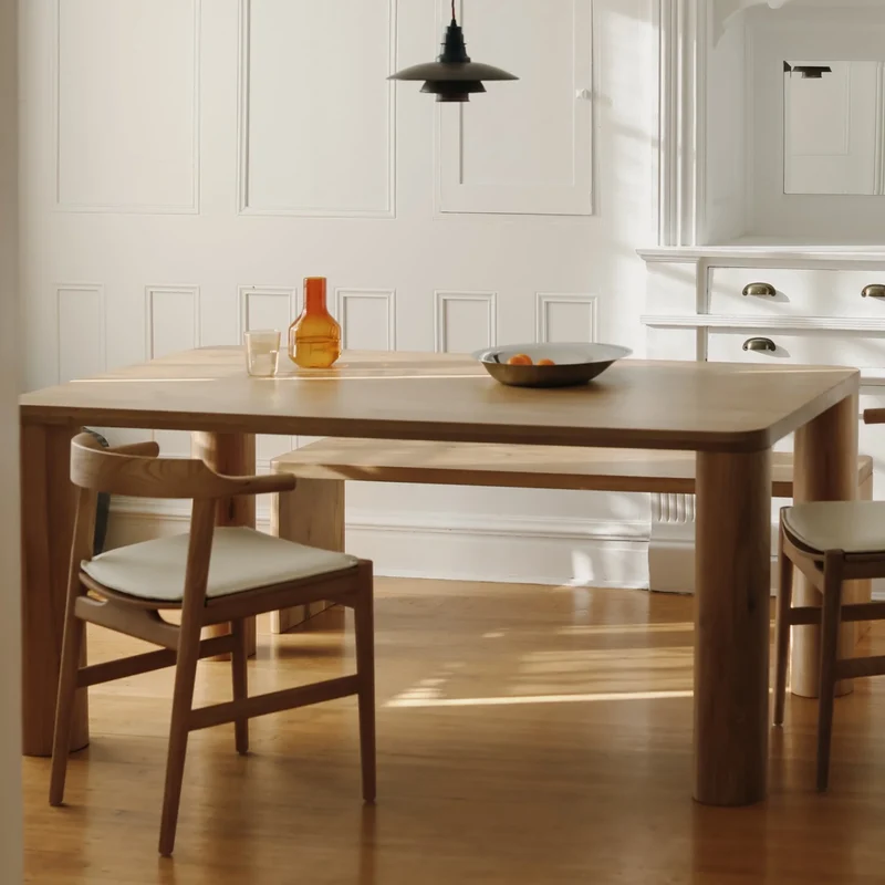 Field Dining Table, Seats 4-6 People, Oak