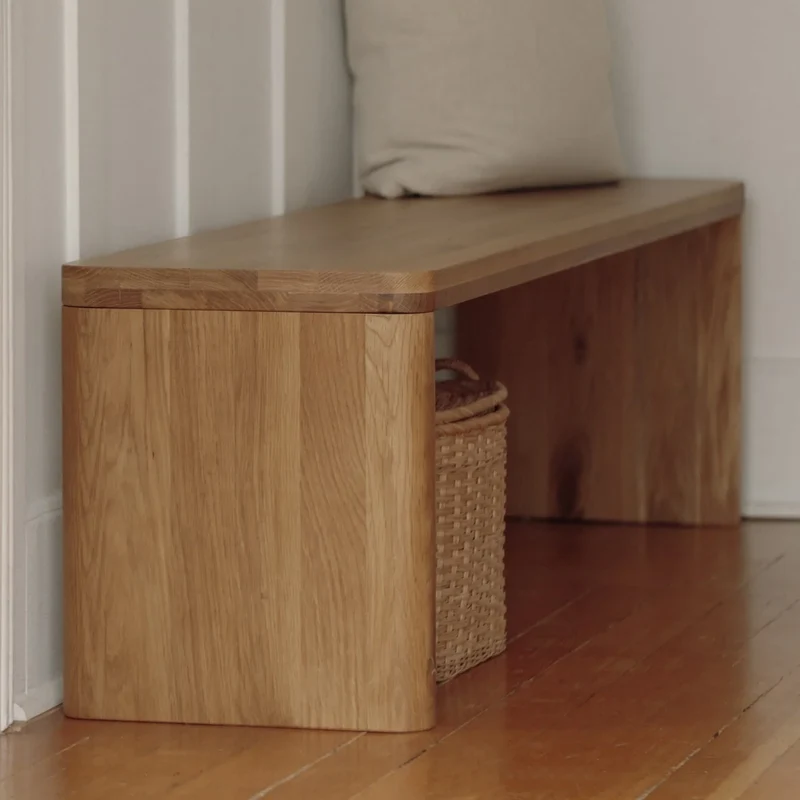 Form Bench, Seats 2, Oak