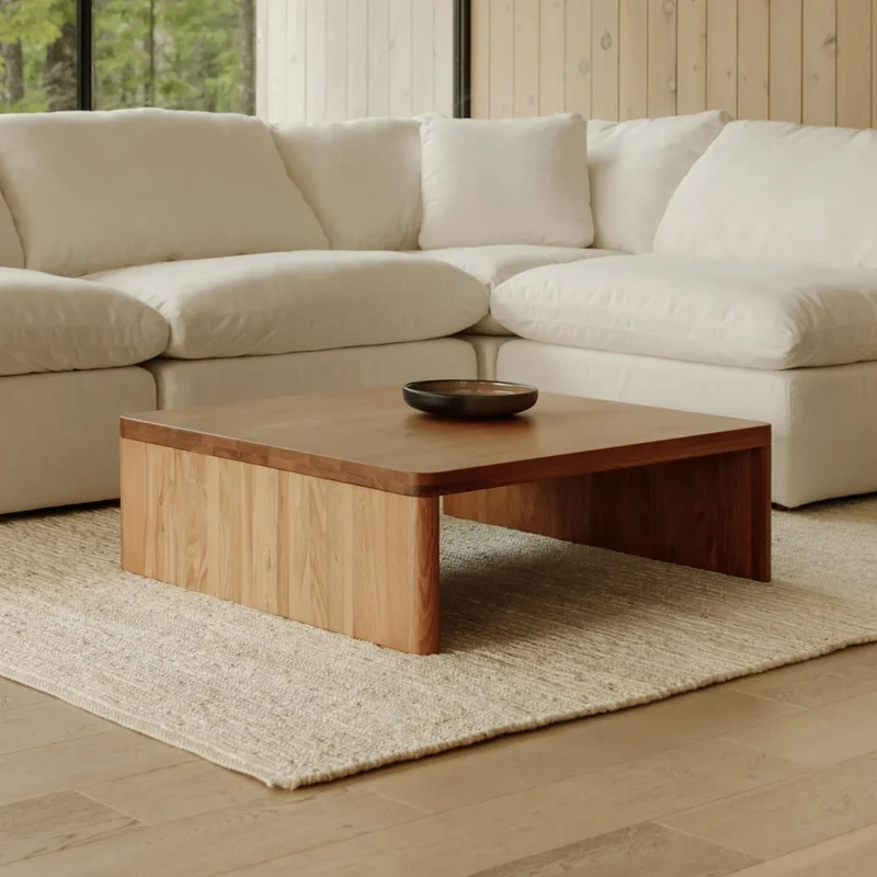Form Coffee Table, Square, Oak