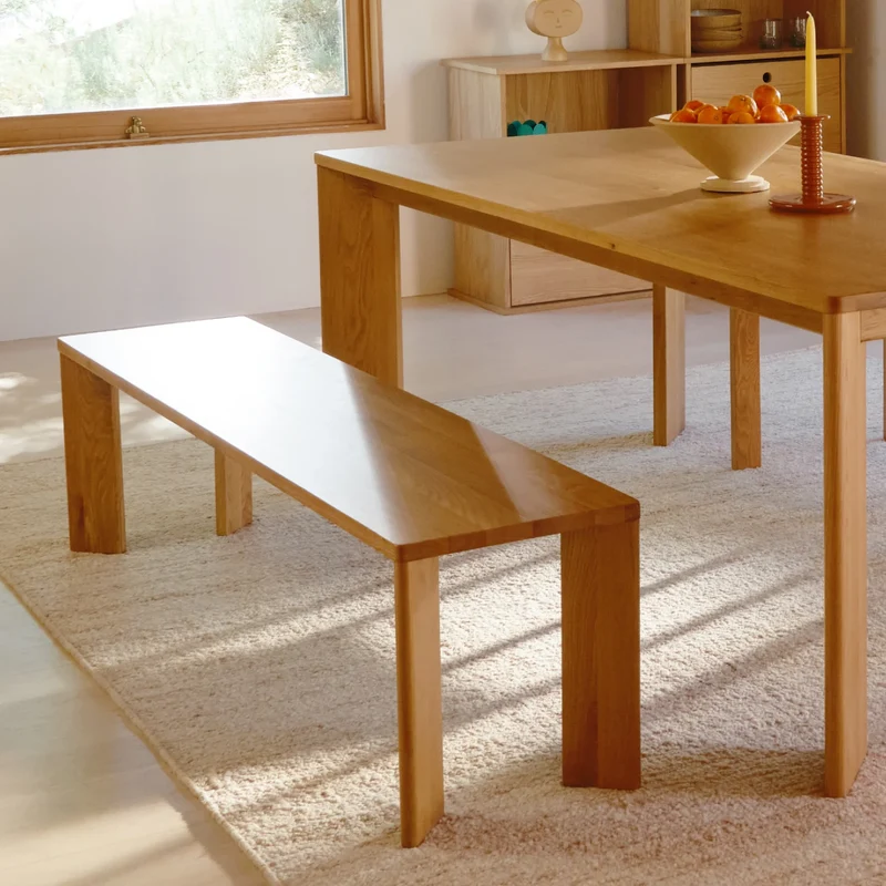 Frame Bench, Seats 3, Oak