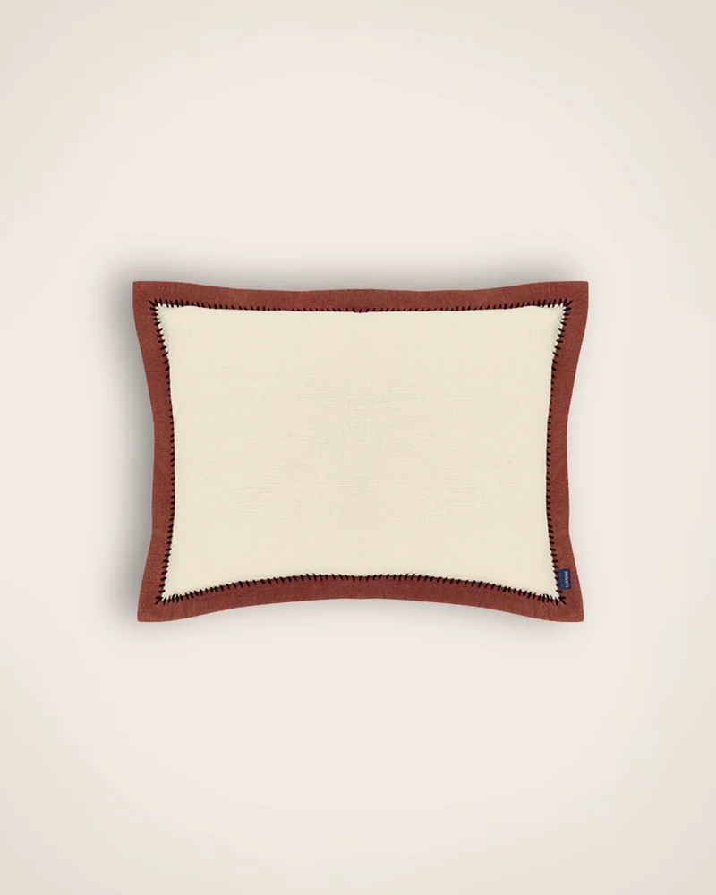 Housse de coussin Khadi Noir
