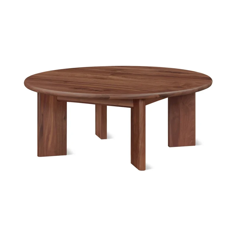 Frame Round Coffee Table, Regular, American Walnut