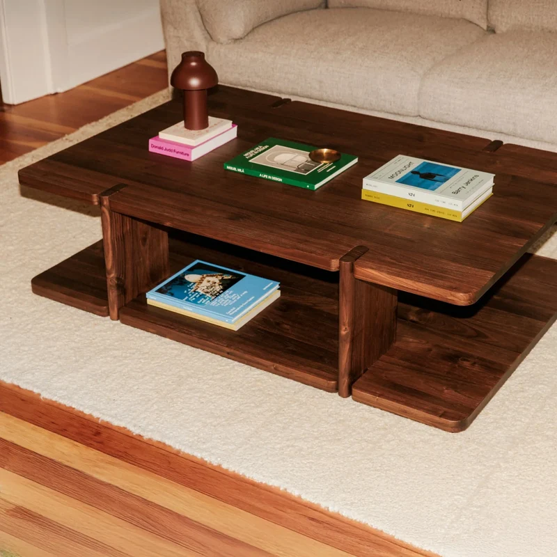 Get Closer Coffee Table, Large, American Walnut