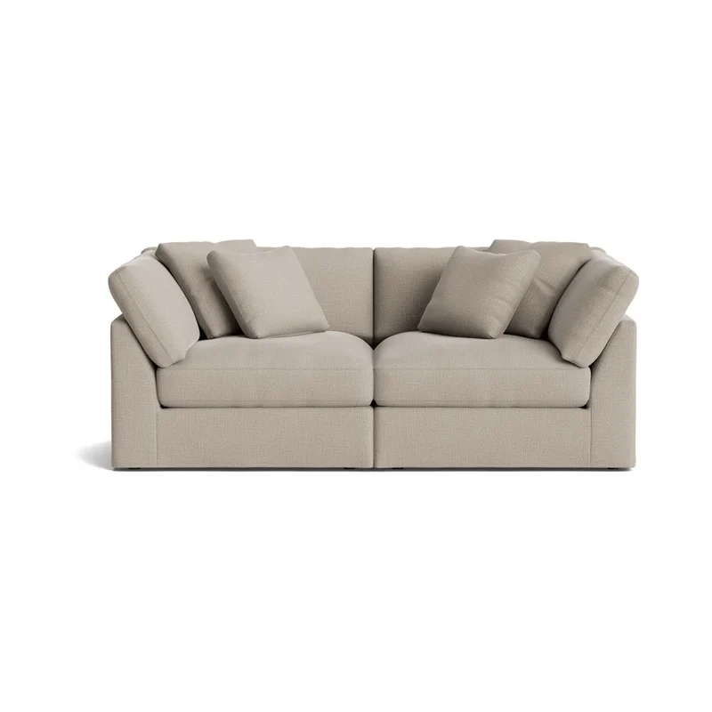 Get Together™ 2-Piece Modular Sofa, Large, Light Pebble