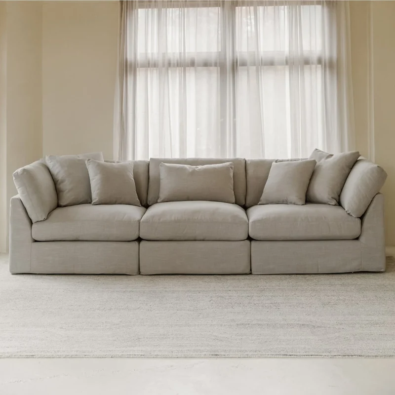 Get Together™ 3-Piece Modular Sofa, Large, Clay