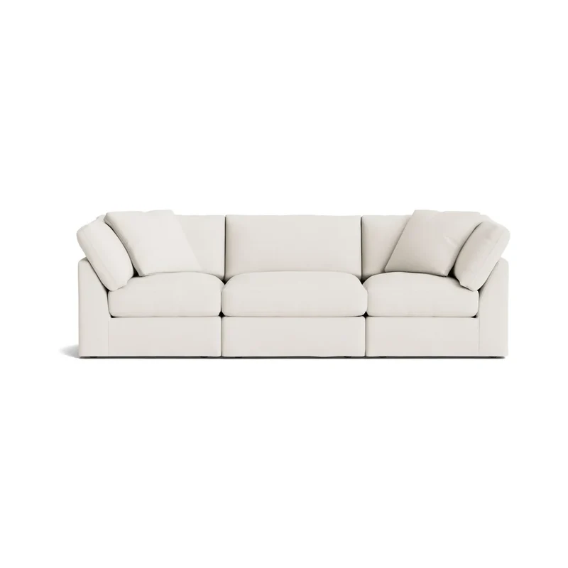 Get Together™ 3-Piece Modular Sofa, Standard, Cream Linen