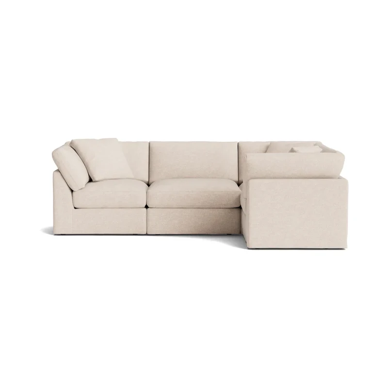 Get Together™ 4-Piece Modular Sectional Closed, Standard, Sunbeam