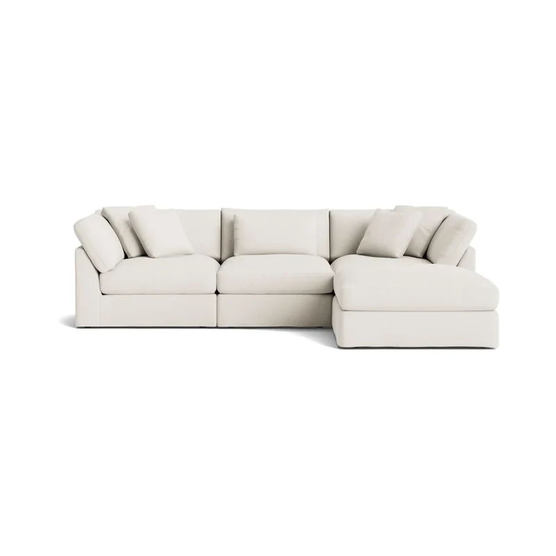 Get Together™ 4-Piece Modular Sectional, Large, Cream Linen