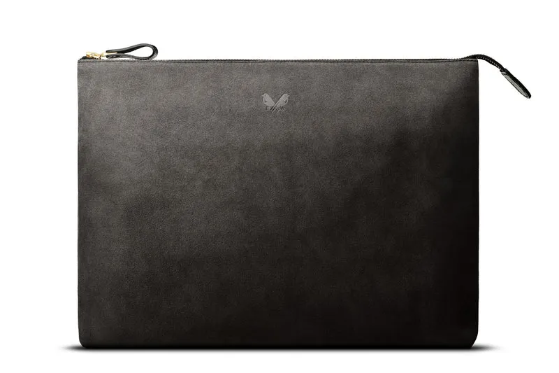 Suede Flight Folio XL - Storm Grey