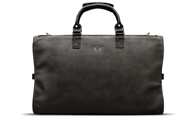 Suede Trifold - Storm Grey
