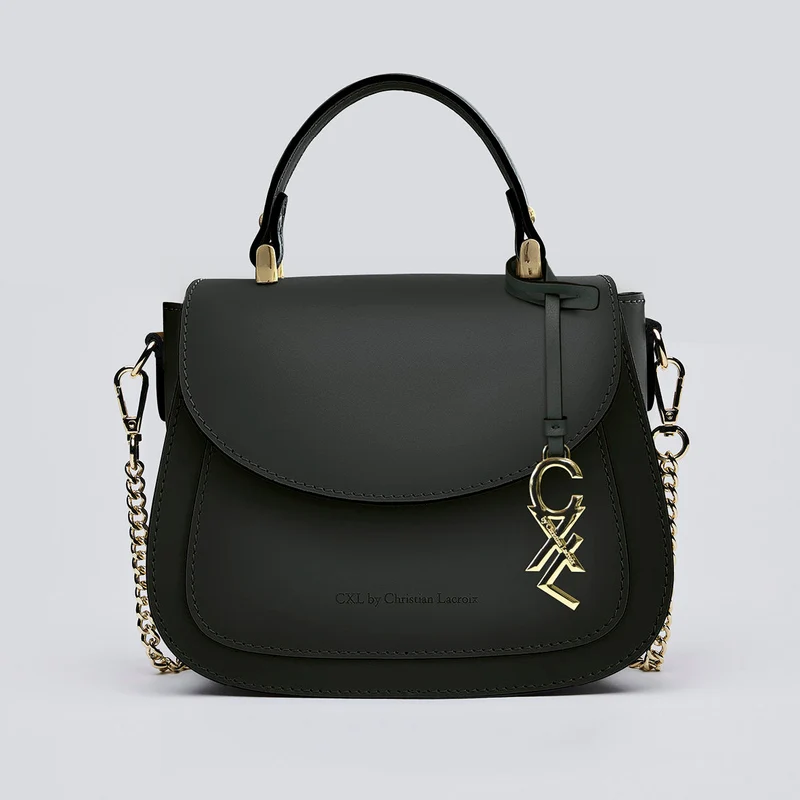 Petit sac à main Haussmann en cuir de veau italien