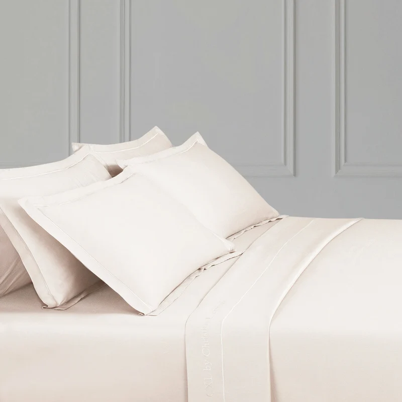 Drap plat satin de coton - Uni 1 baratta Taupe 02