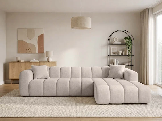 Canapé Lupo angle beige