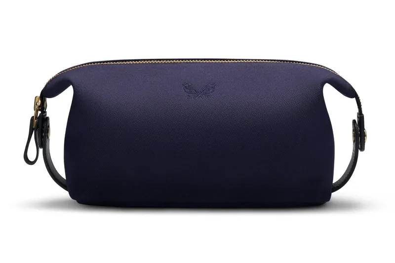 Canvas Wash Bag / Dopp Kit - Navy