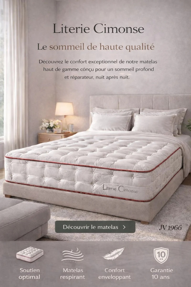 Matelas Rose 3D - Fermeté Moyen