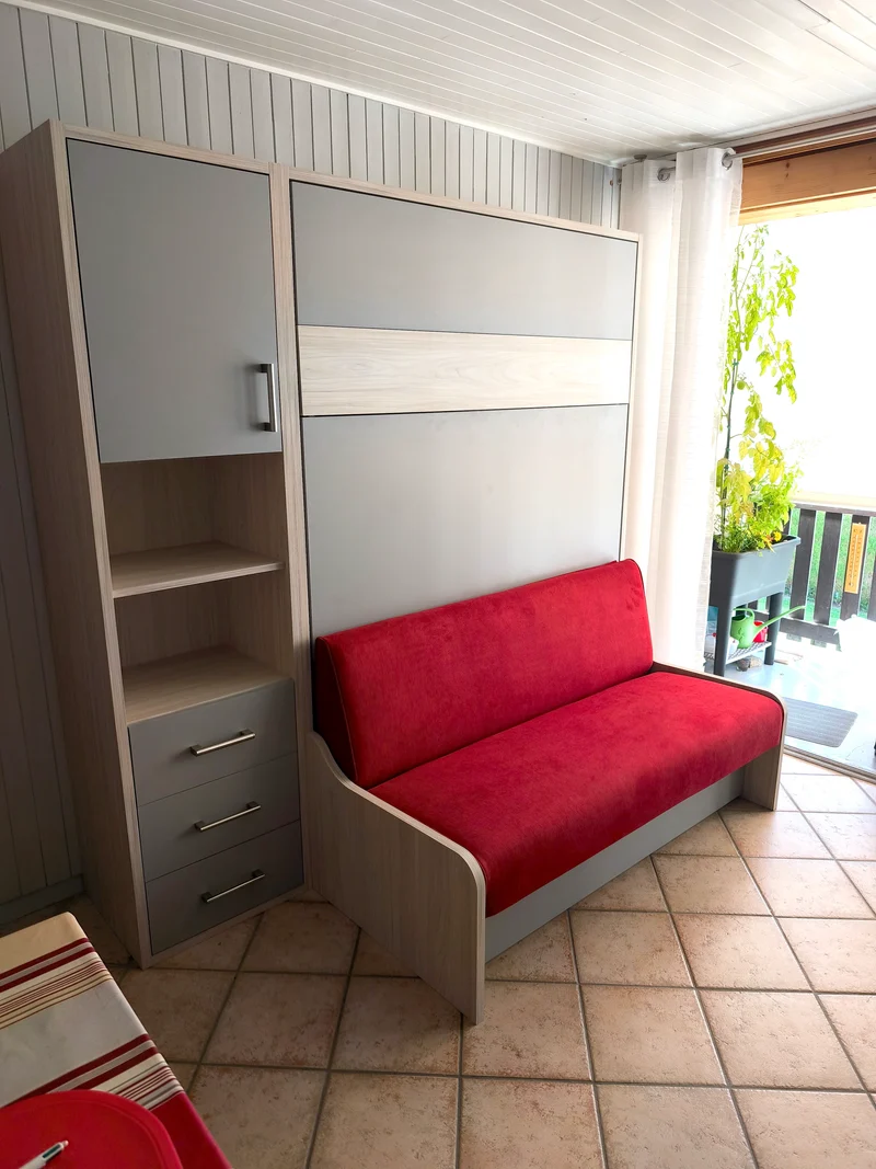 Réalisation Lit escamotable canapé électrique Premium Sofa
