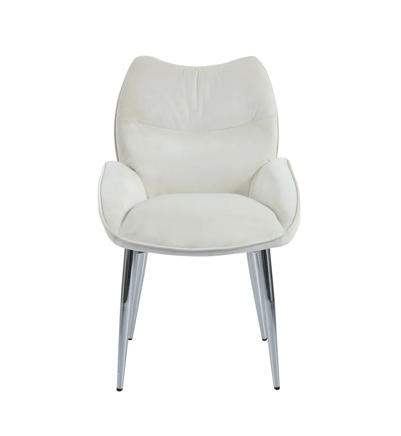 CHAISE LOHA PIED CHROME BEIGE