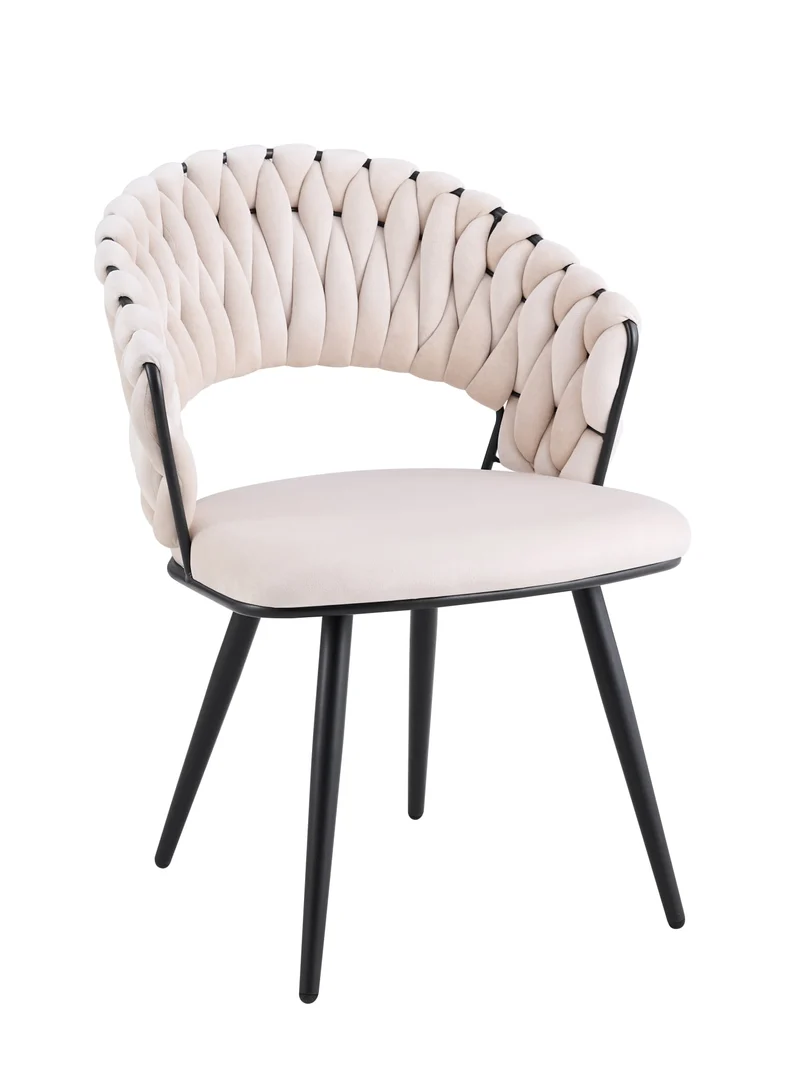 Chaise Carolina Pieds Métal Noir