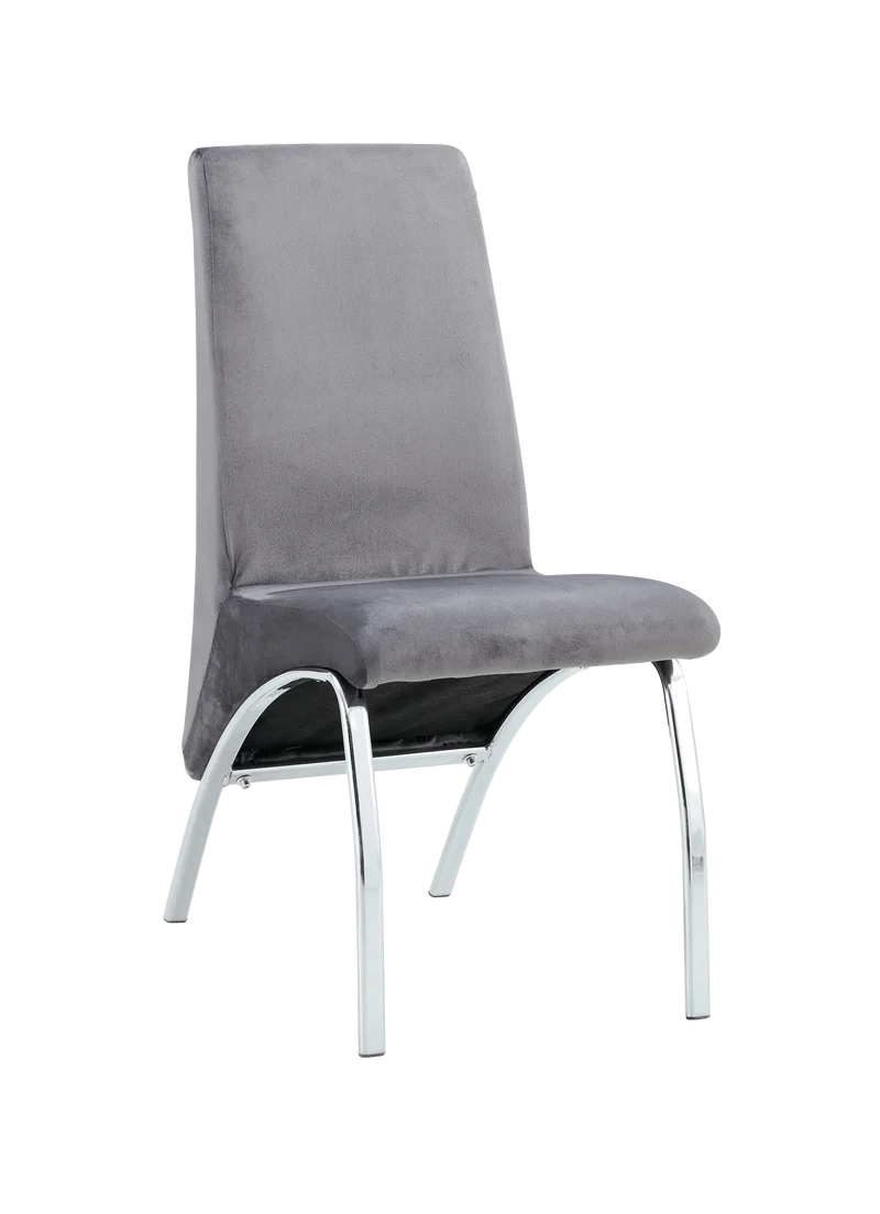 Lot de Chaises Fate chrome et velours