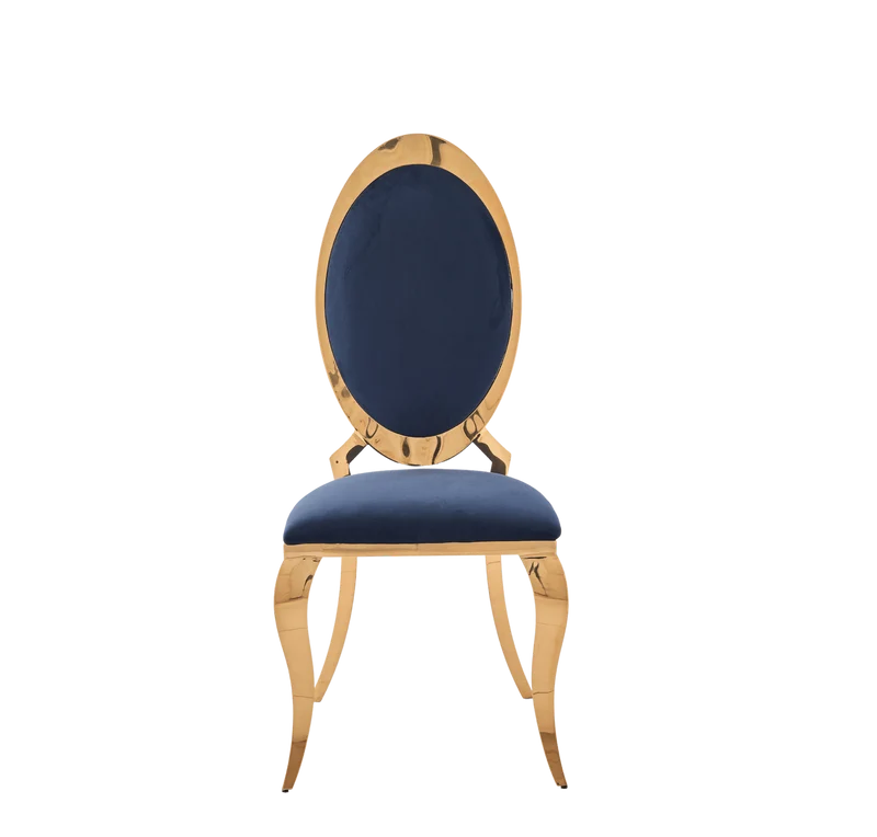 Lot de chaises ANGEL baroque Gold Velours