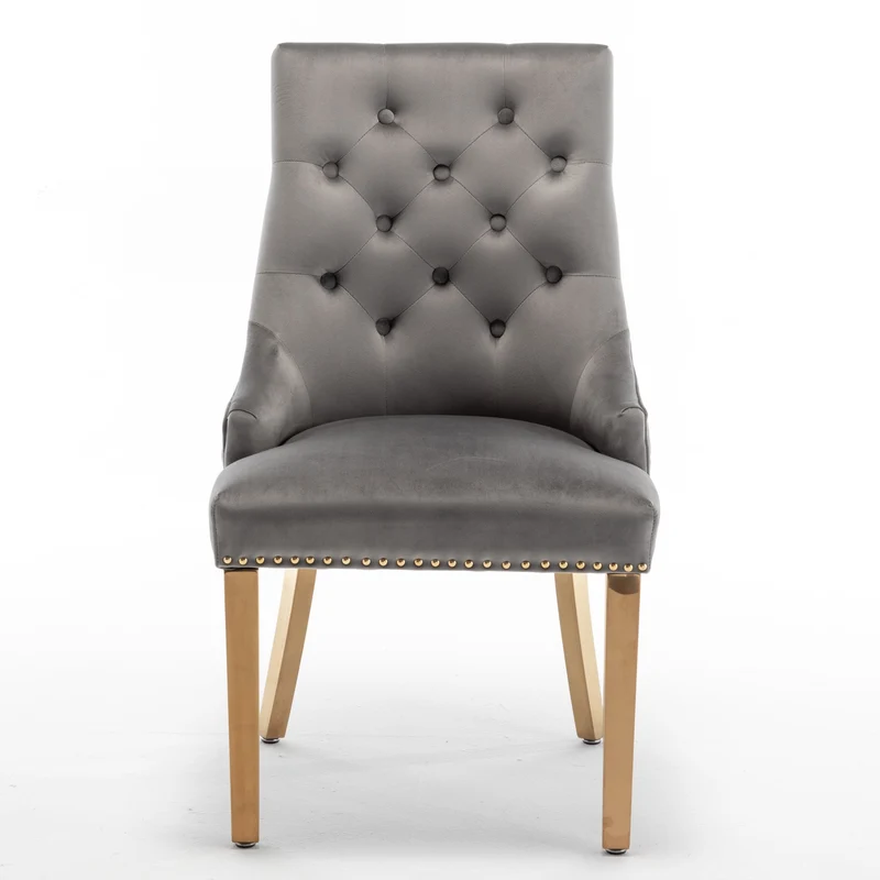 CHAISE LION MATELASSE GOLD ANTHRACITE