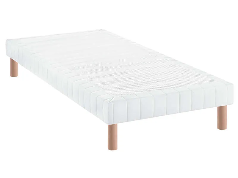 SOMMIER TAPISSIER 70x190 cm+ PIEDS OFFERTS
