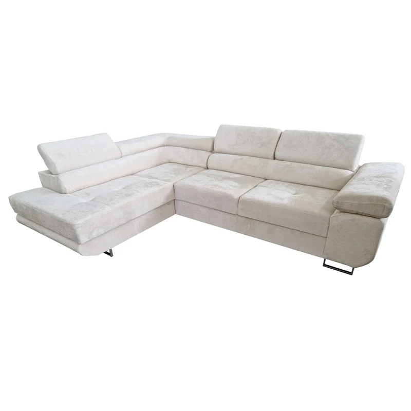 CANAPE TOULOUSE ANGLE GAUCHE DOUDOU BOUCLE 275x205cm