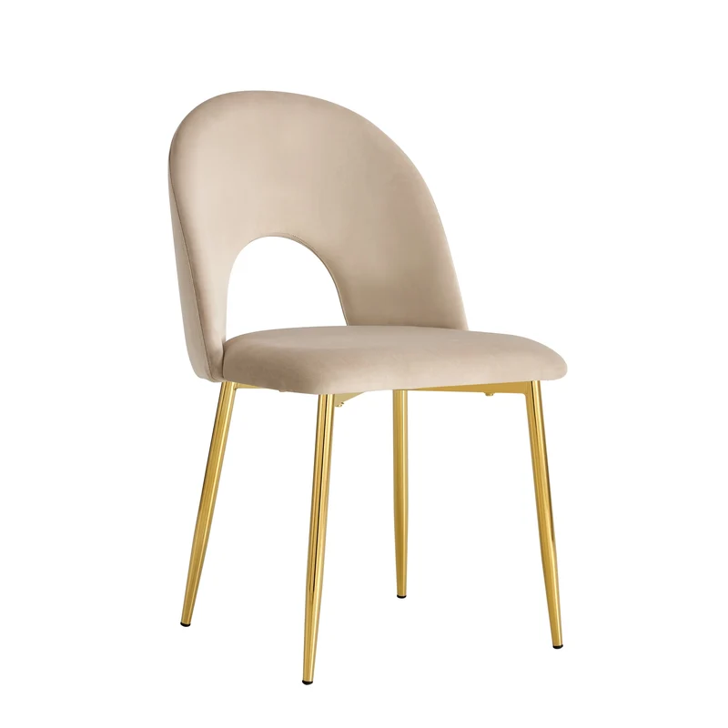 CHAISE TEDDY TAUPE PIED GOLD