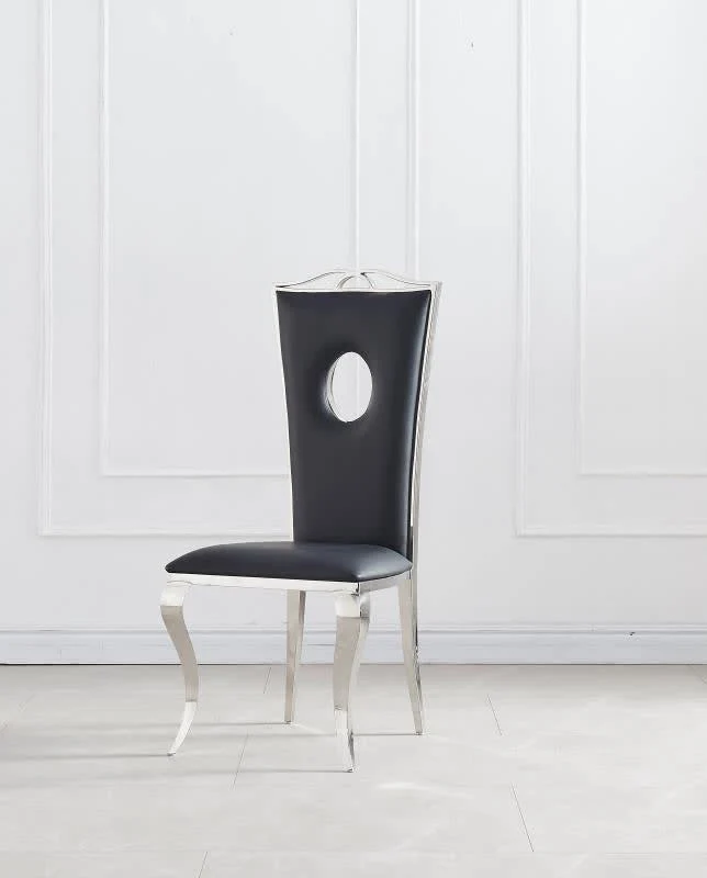 Lot de Chaises baroque ROYAL Chrome Simili