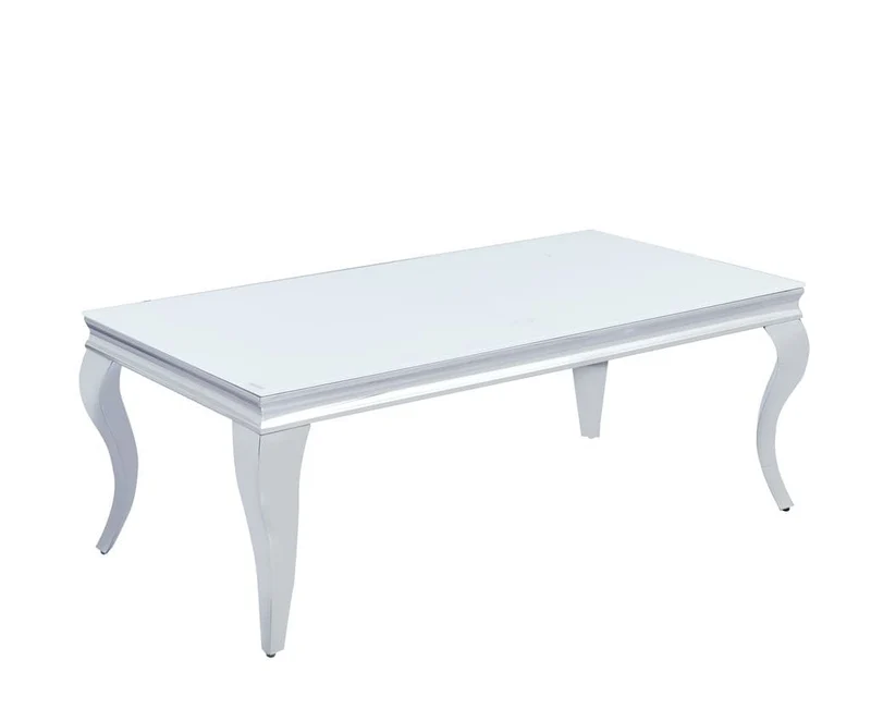 Table basse BAROQUE Chrome 120x60x45 cm