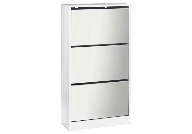 Meuble chaussure blanc miroir - Cali