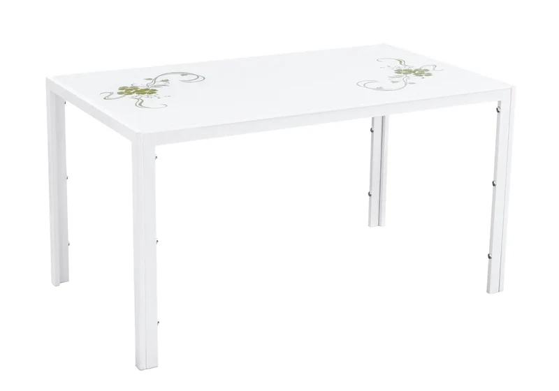 Table manger verre trempé blanc - Olya
