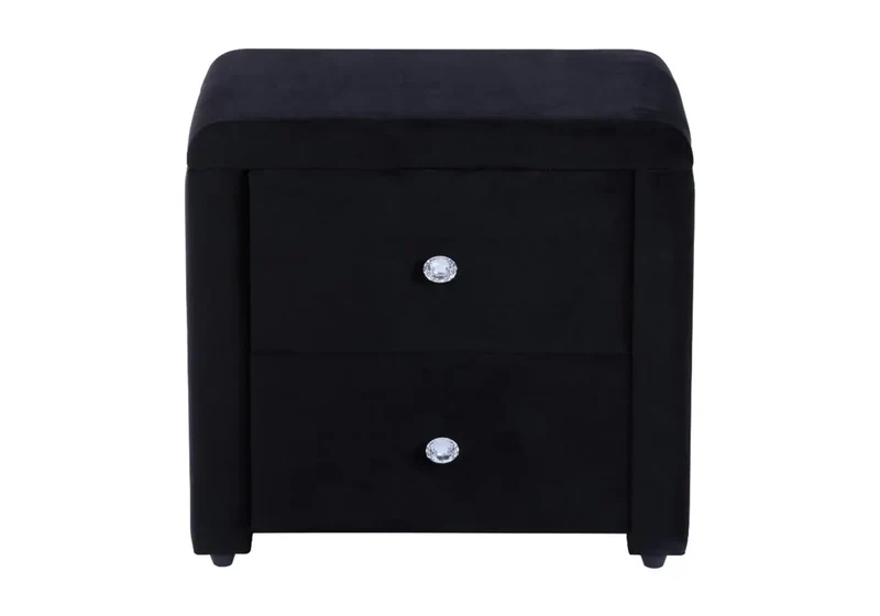 Table de chevet velours noir - Anis