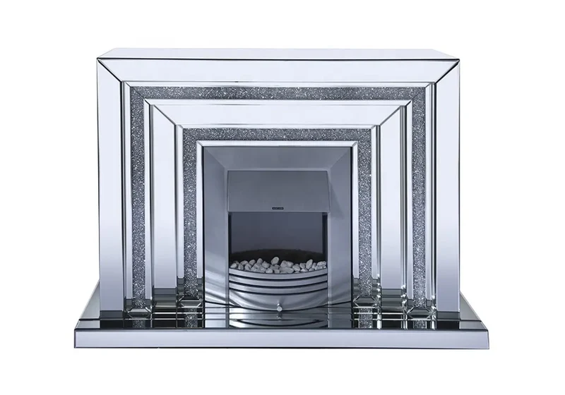 Cheminée électrique design miroir - Ava