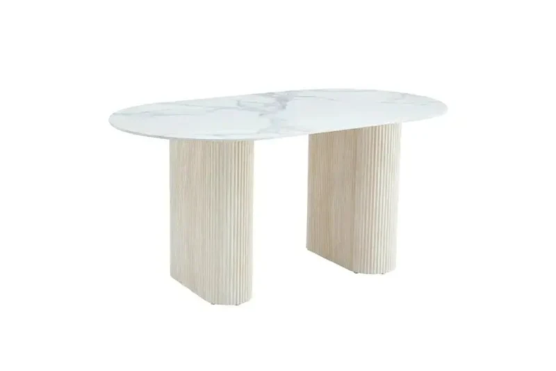 Table à Manger ROXY Travertin x Marbre