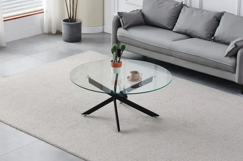 Jessy Table Basse en verre noir