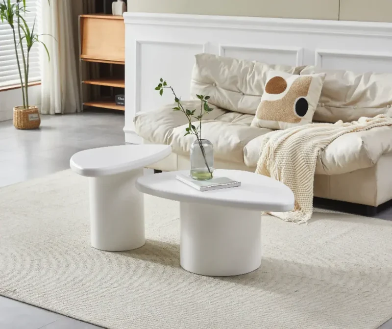 Table basse MYKA Duo Blanc