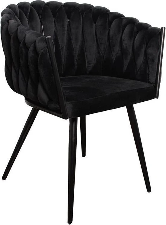 Chaise TRESSEE noir