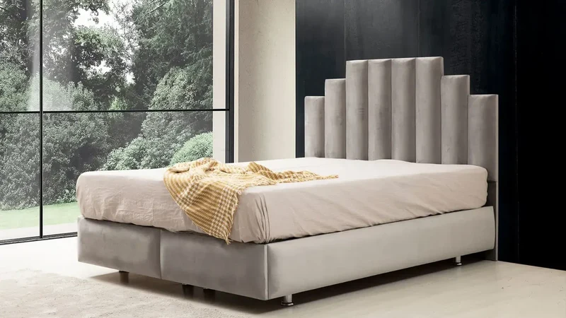 Lit coffre NATURA Gris